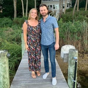 Floral jumpsuit with waist tie